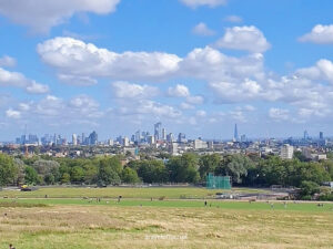 London Skyline View from Parliament Hill, Hampstead Heath