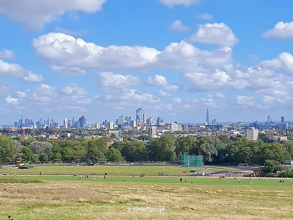London Skyline View from Parliament Hill, Hampstead Heath