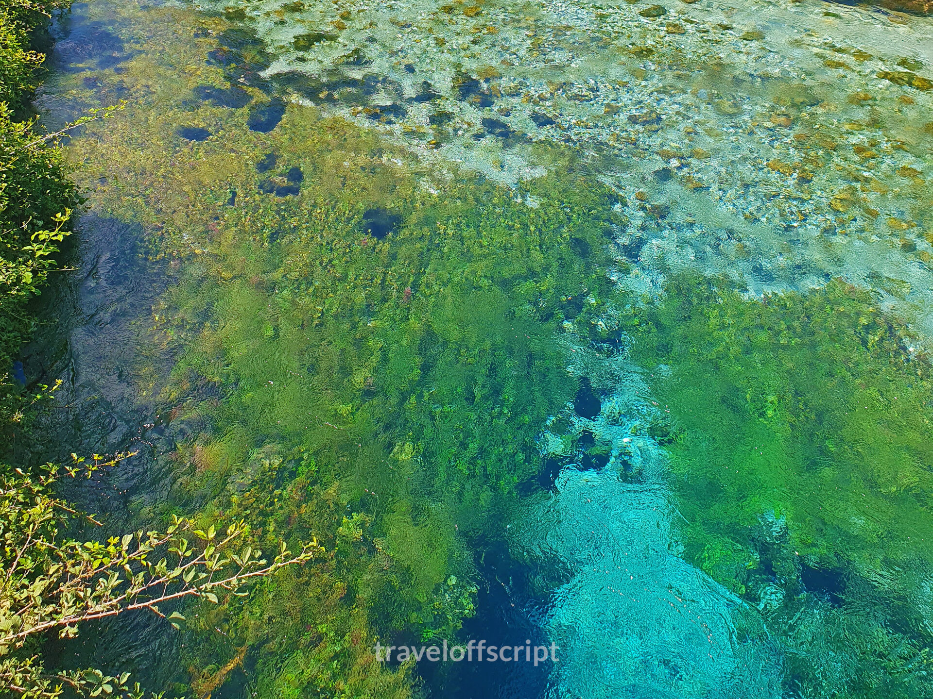 the bluest,5clearest water at the Blue Eye, Albania