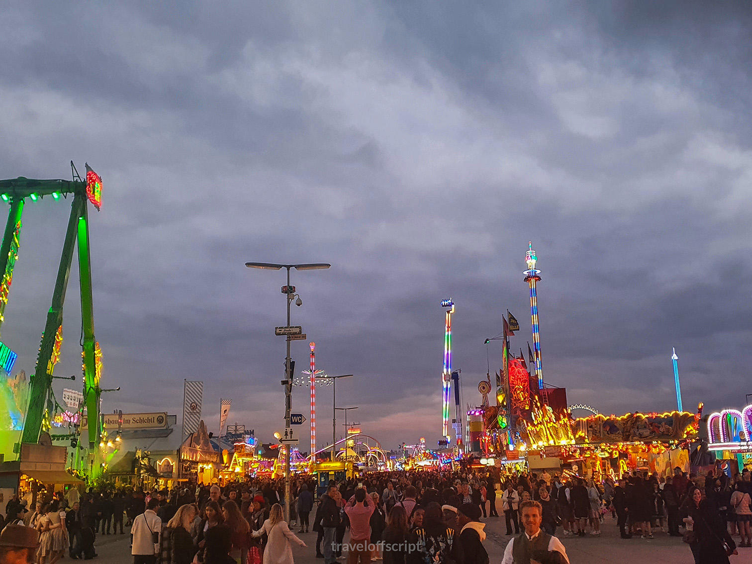 Oktoberfest at night - traveloffscript
