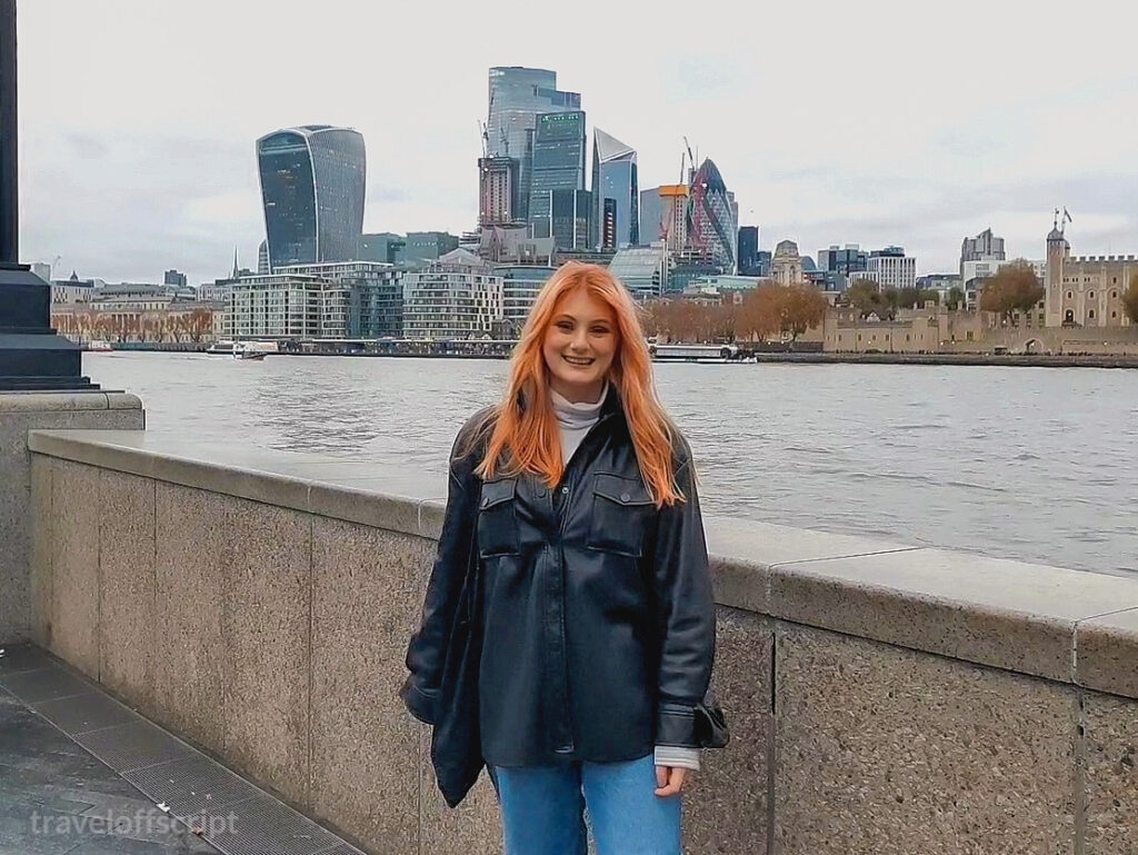 Solo, Female Travel in London, walks along Thames- traveloffscript