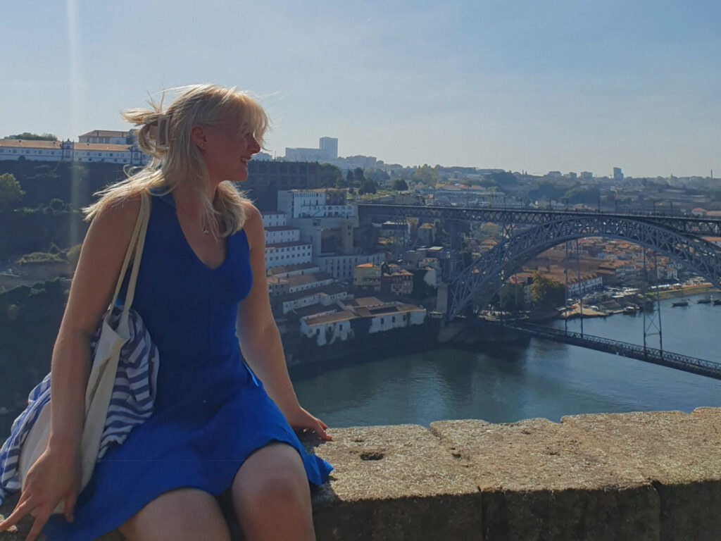 Porto best viewpoint of Ponte Luís I and city skyline - traveloffscript