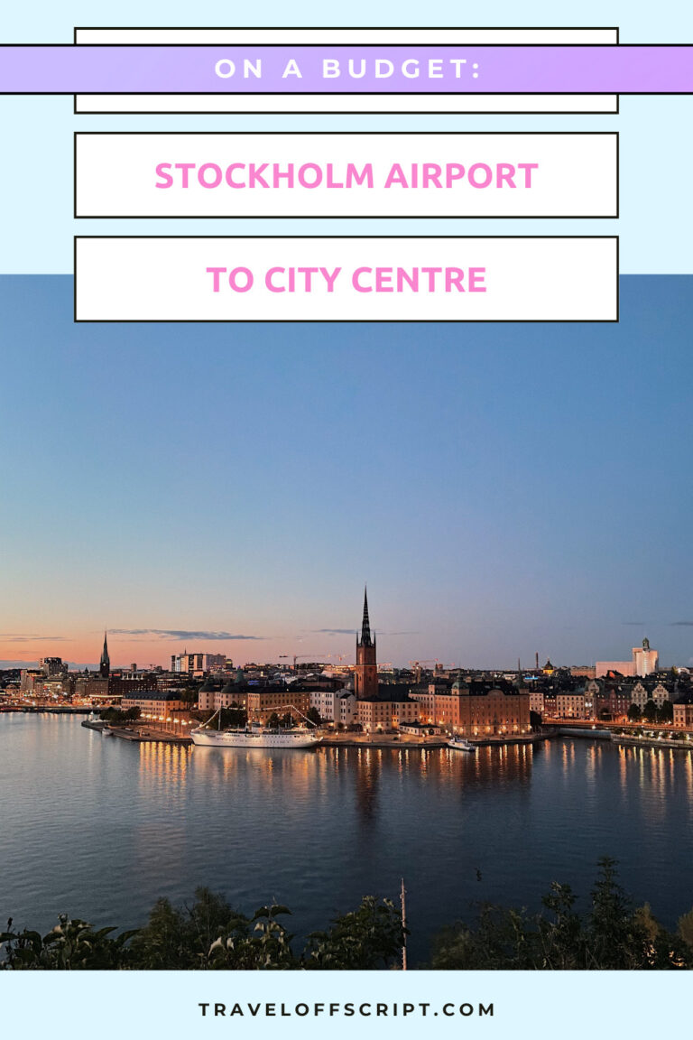 Stockholm airport to city center on a budget