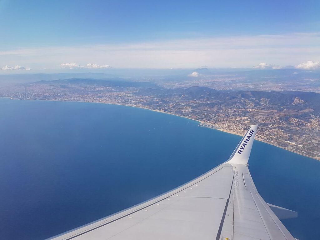 View from airplane - travel fatigue
