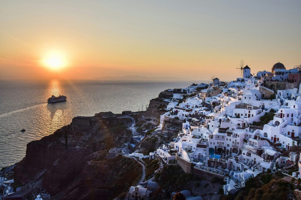 Santorini, Greece in autumn