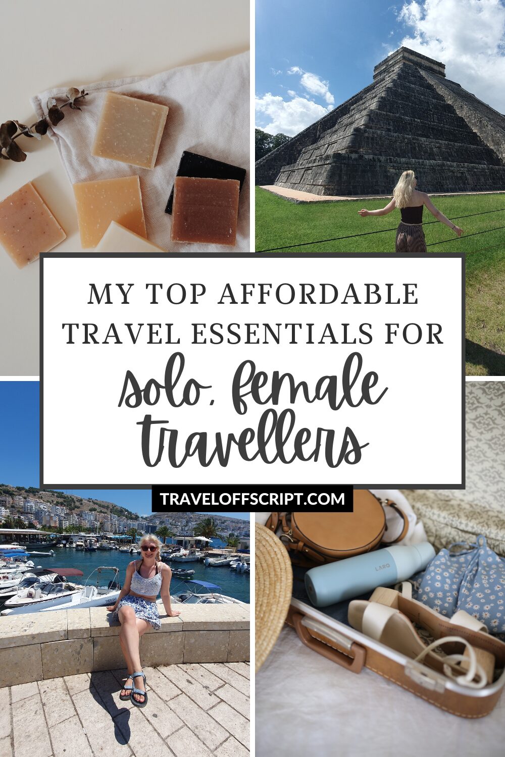 my top affordable travel essentials for solo, female travellers - traveloffscript