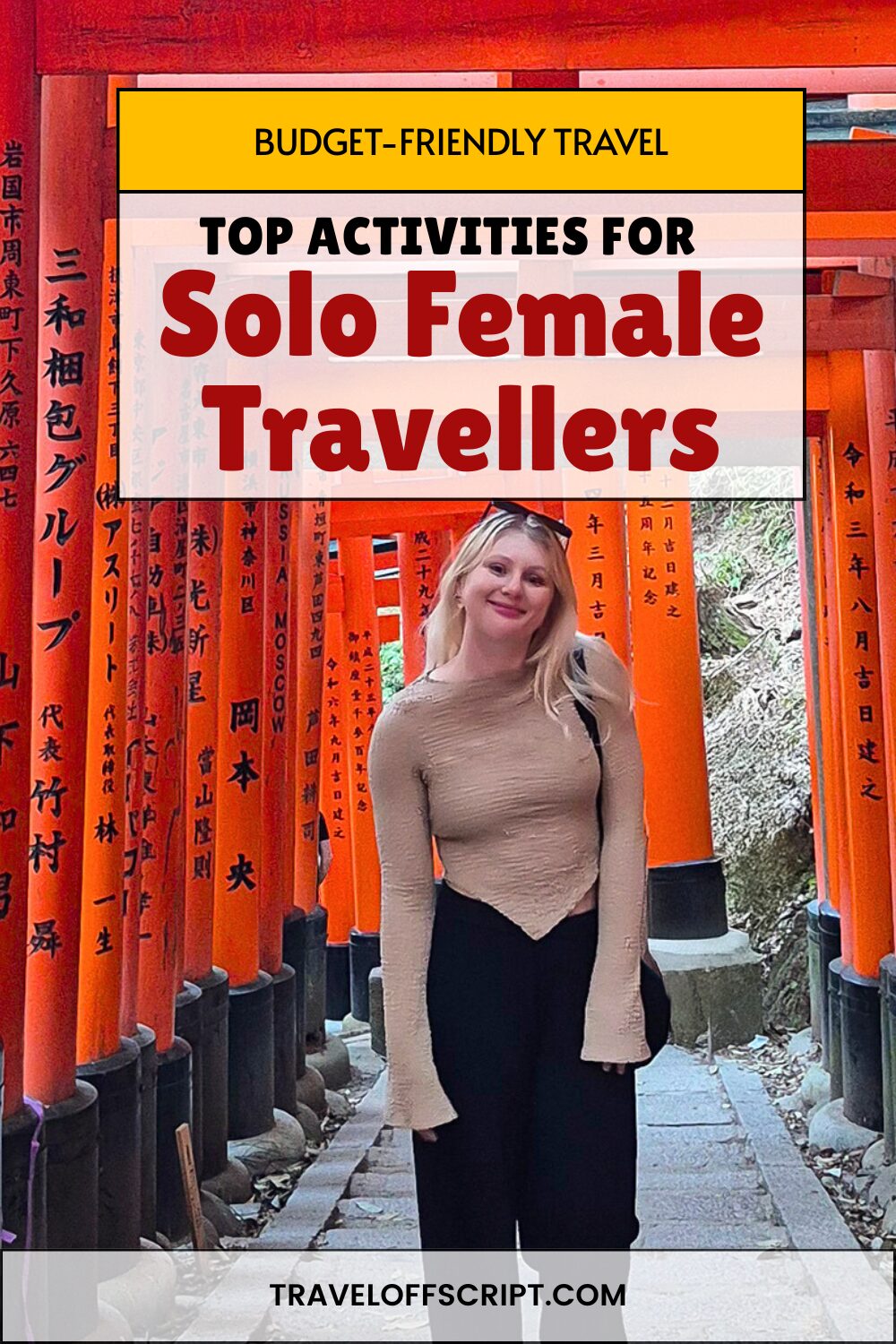 top 5 affordable activities for solo, female travellers - traveloffscript