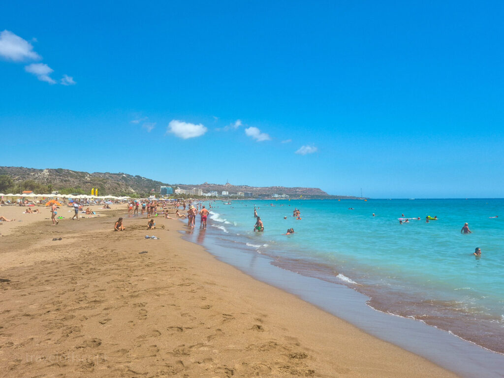 rhodes faliraki beach -