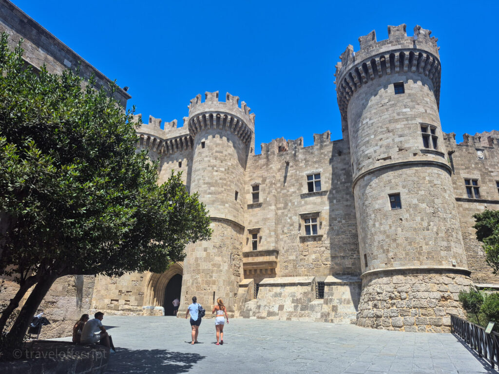 rhodes greece old town walls