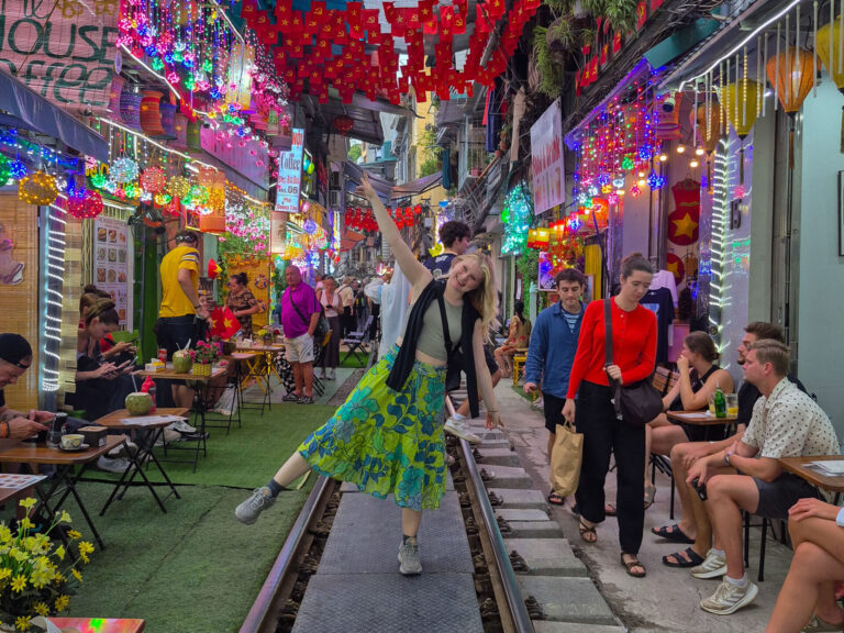 bell in hanoi train street