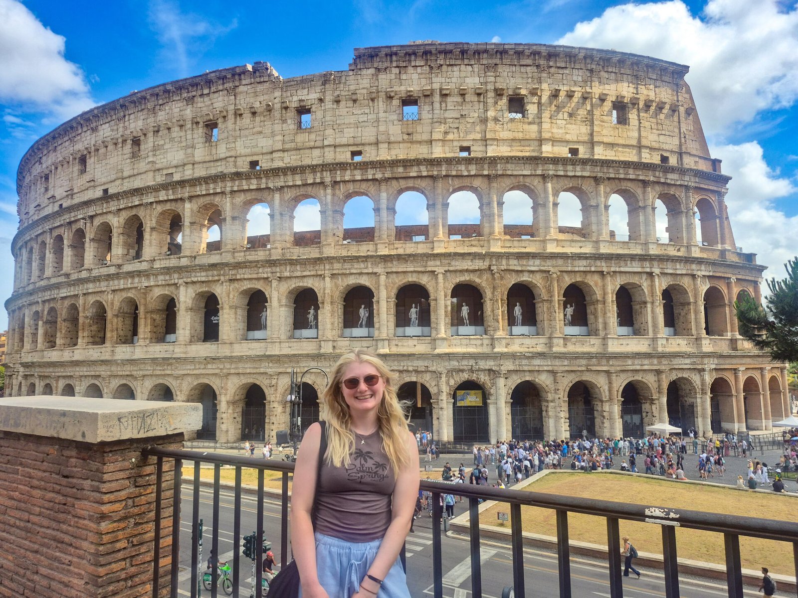 bell at colosseum rome