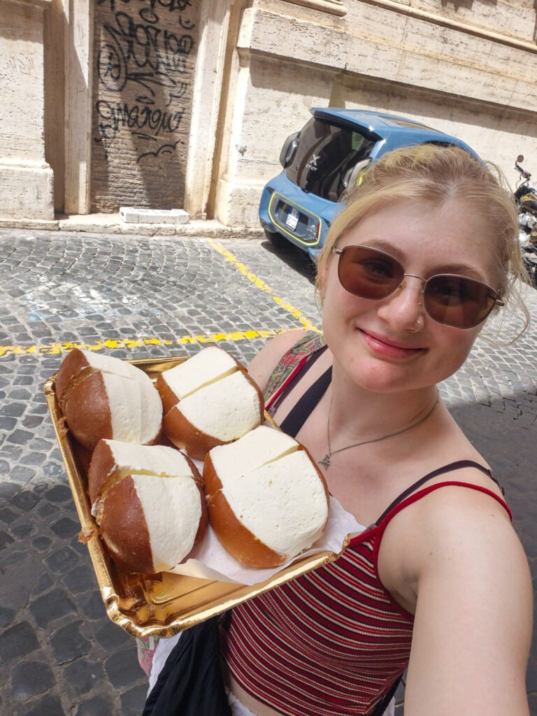 bell with maritozzo in rome -